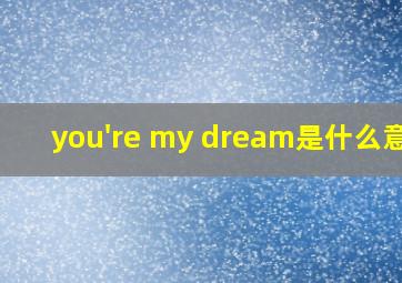 you're my dream是什么意思